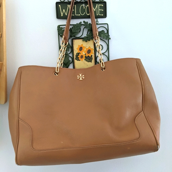 Tory Burch Georgia chain tote bag - Picture 1 of 9